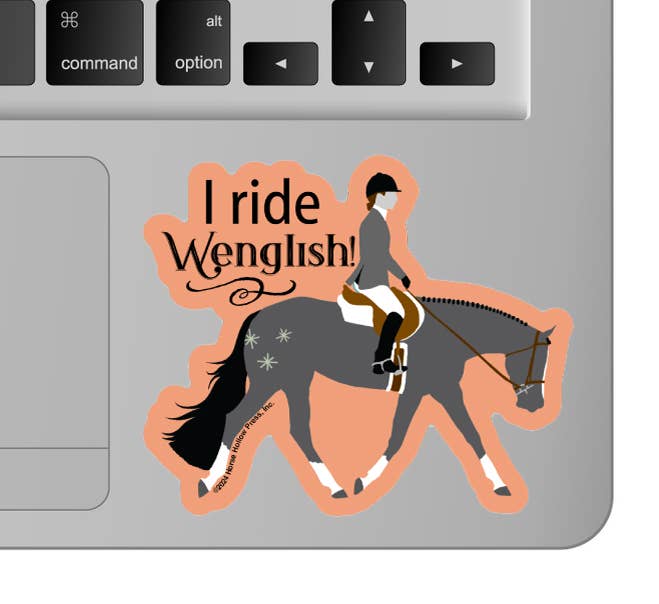 Horse 3" Sticker Waterproof | Western QH | Cello Sleeved