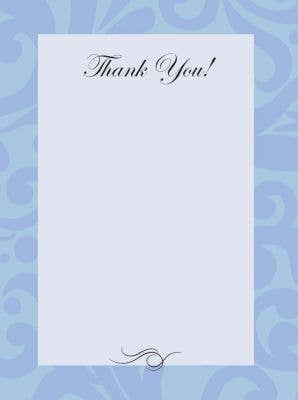 Horse Thank You Greeting Card | Black Horse Blue Ribbon