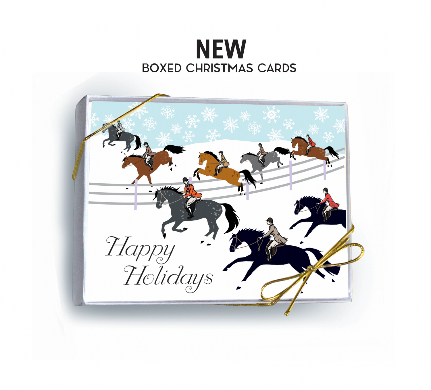 Horse Boxed Christmas Cards / Fox Hunt / 8 Holiday