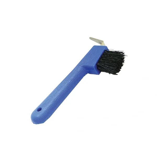Hoof Pick with Brush / Plastic / Metal Pick / 7"