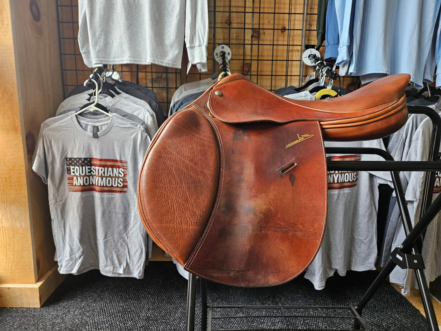 Saddle - English H/J 18" Harry Dabbs Yves Cazeneuve Paris,