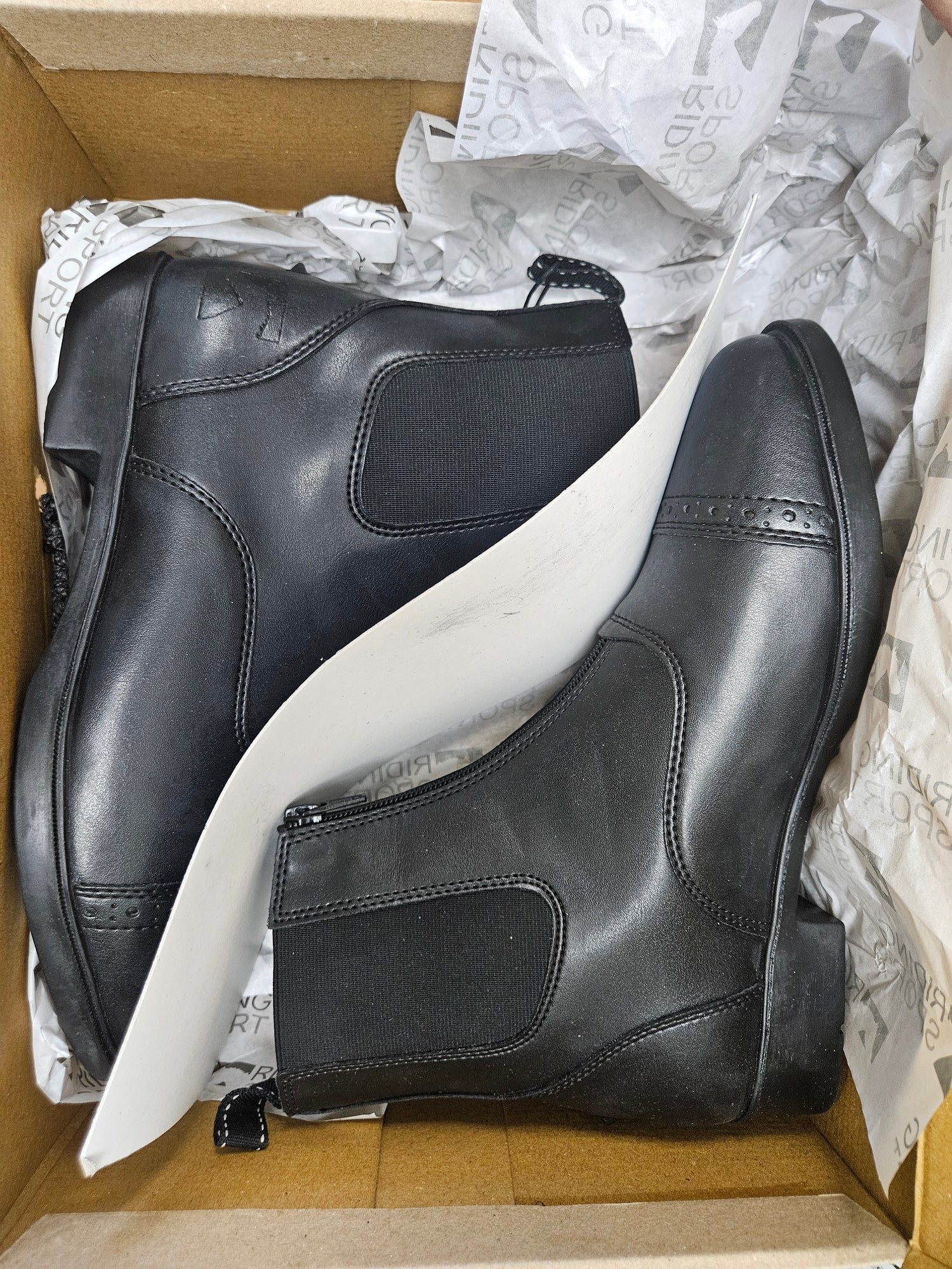 9 Women's Riding Sport Black Paddock Boots NIB