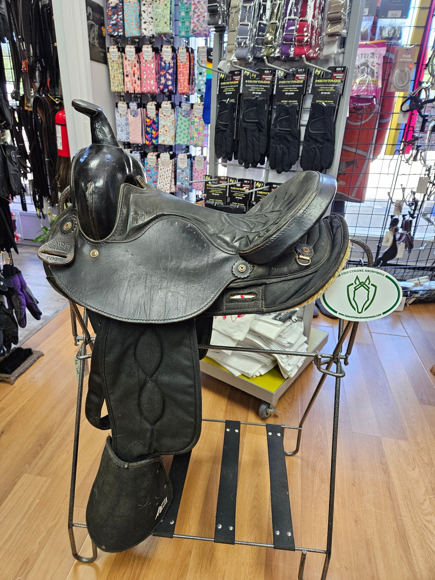 Saddle - Western 15" Big Horn 101 Black trail