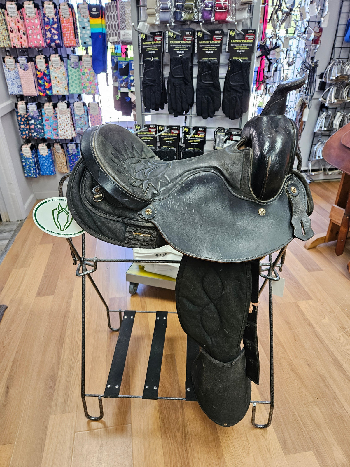Saddle - Western 15" Big Horn 101 Black trail