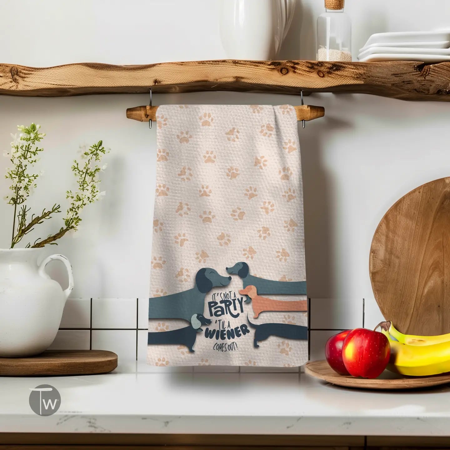 It's Not a Party 'til a Wiener comes out! - Kitchen Towel