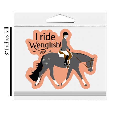 Horse 3" Sticker Waterproof | Western QH | Cello Sleeved