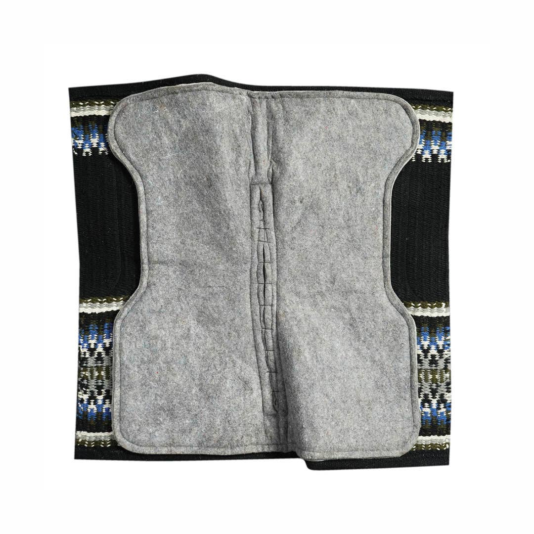 TuffRider Contoured Double Weave Western Saddle Pad- Black