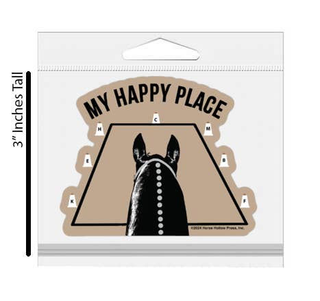 Horse Sticker Waterproof 3" | Dressage | Cello Sleeved