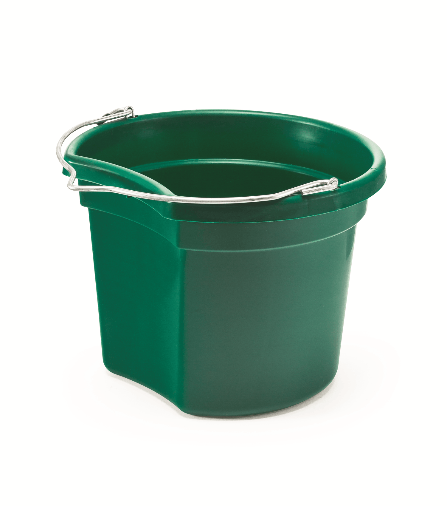 Grain Bucket 8 Qt. Flat Back Silver Line Bucket