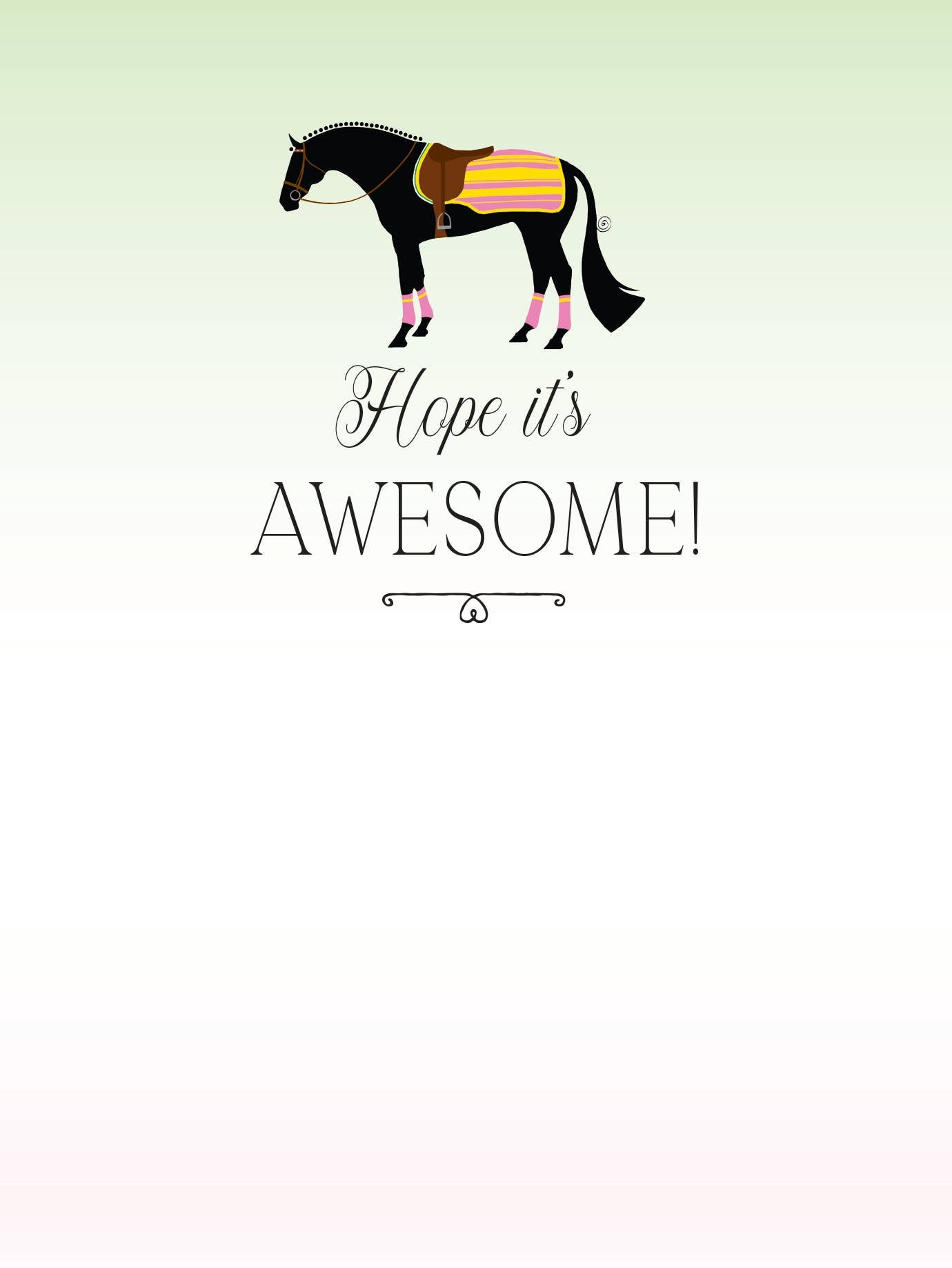 Horse Birthday Card | Newmarket | Affordable | Sleeved