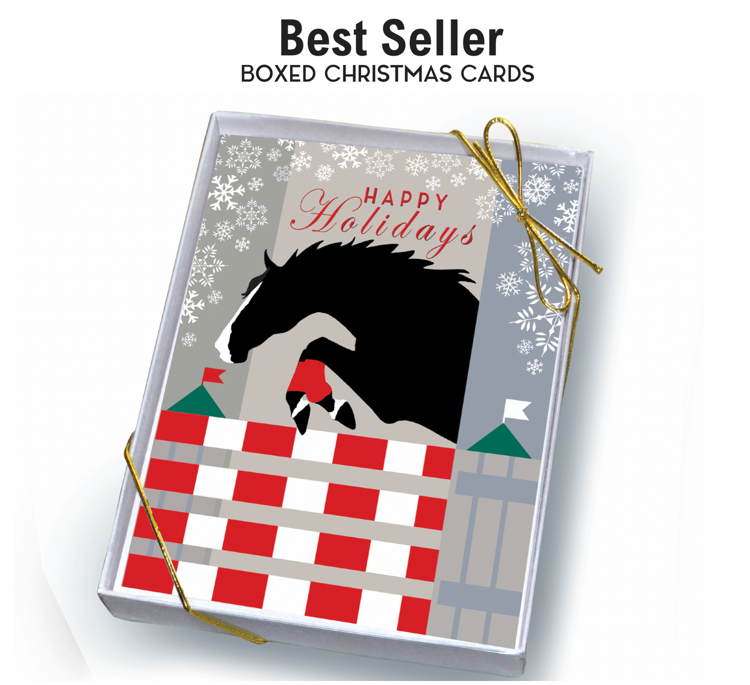 Horse Boxed Christmas Cards | Jumper Snowflake | 8 Holiday