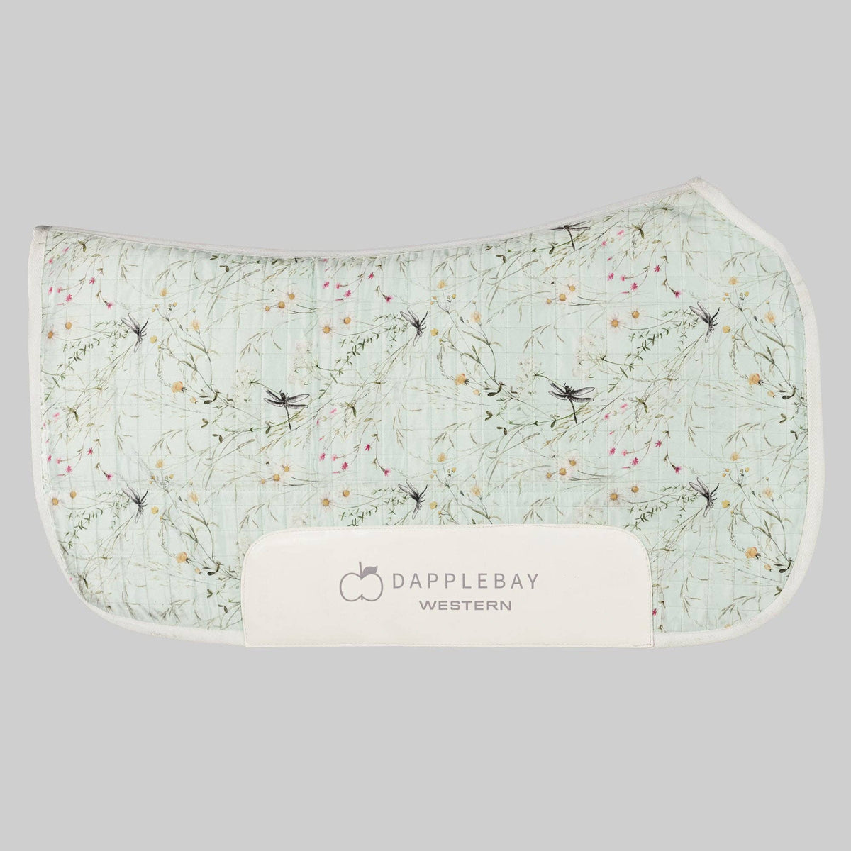 Dapplebay Dragonfly Meadow Western Saddle Pad-Green