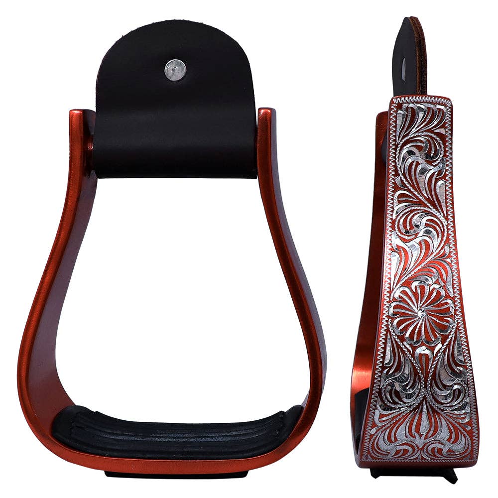 HILASON 3" Neck W. Aluminium H. Stirrups Floral Engraved – Hilason