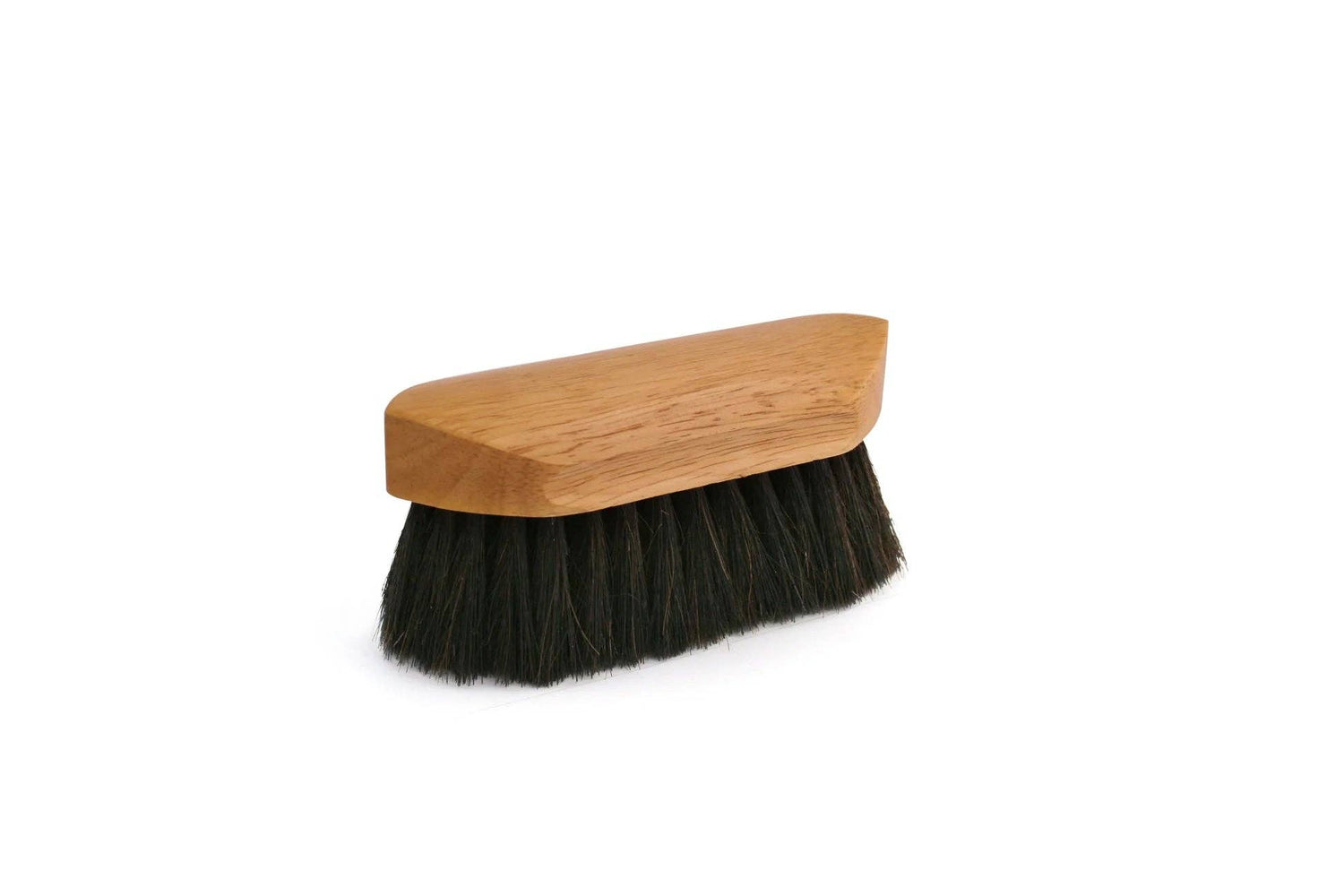 Soft Black Horsehair/Poly Blend 6 3/8" Pocket-Size Body & Finishing Brush 