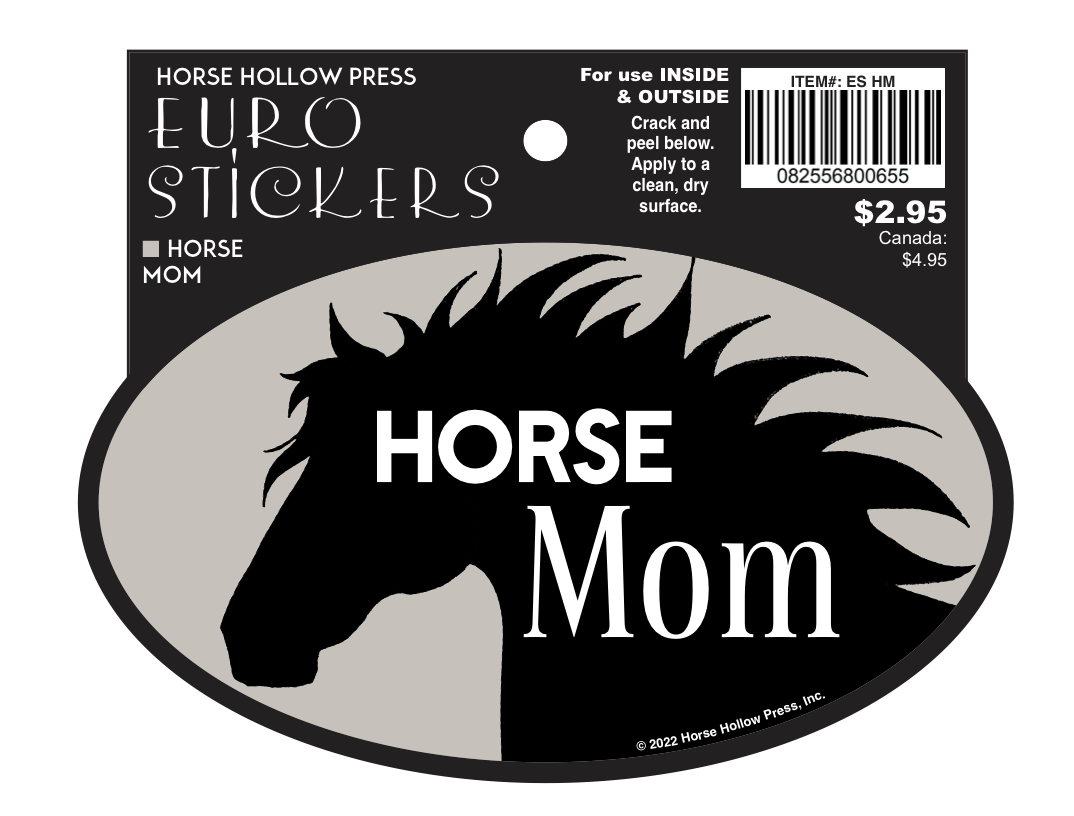 Oval Equestrian Horse Sticker | Horse Mom | WATERPROOF