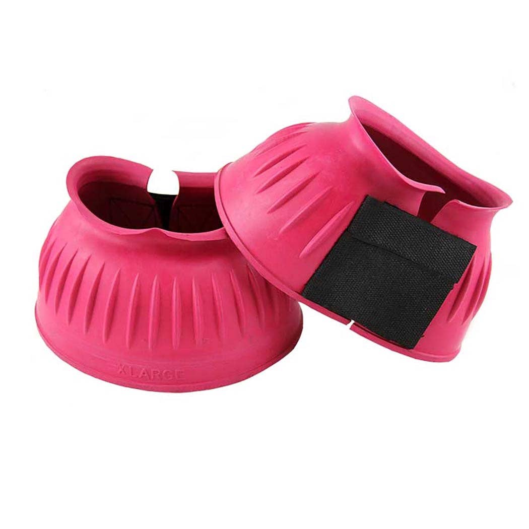 Double Velcro Ribbed Rubber Bell Boots