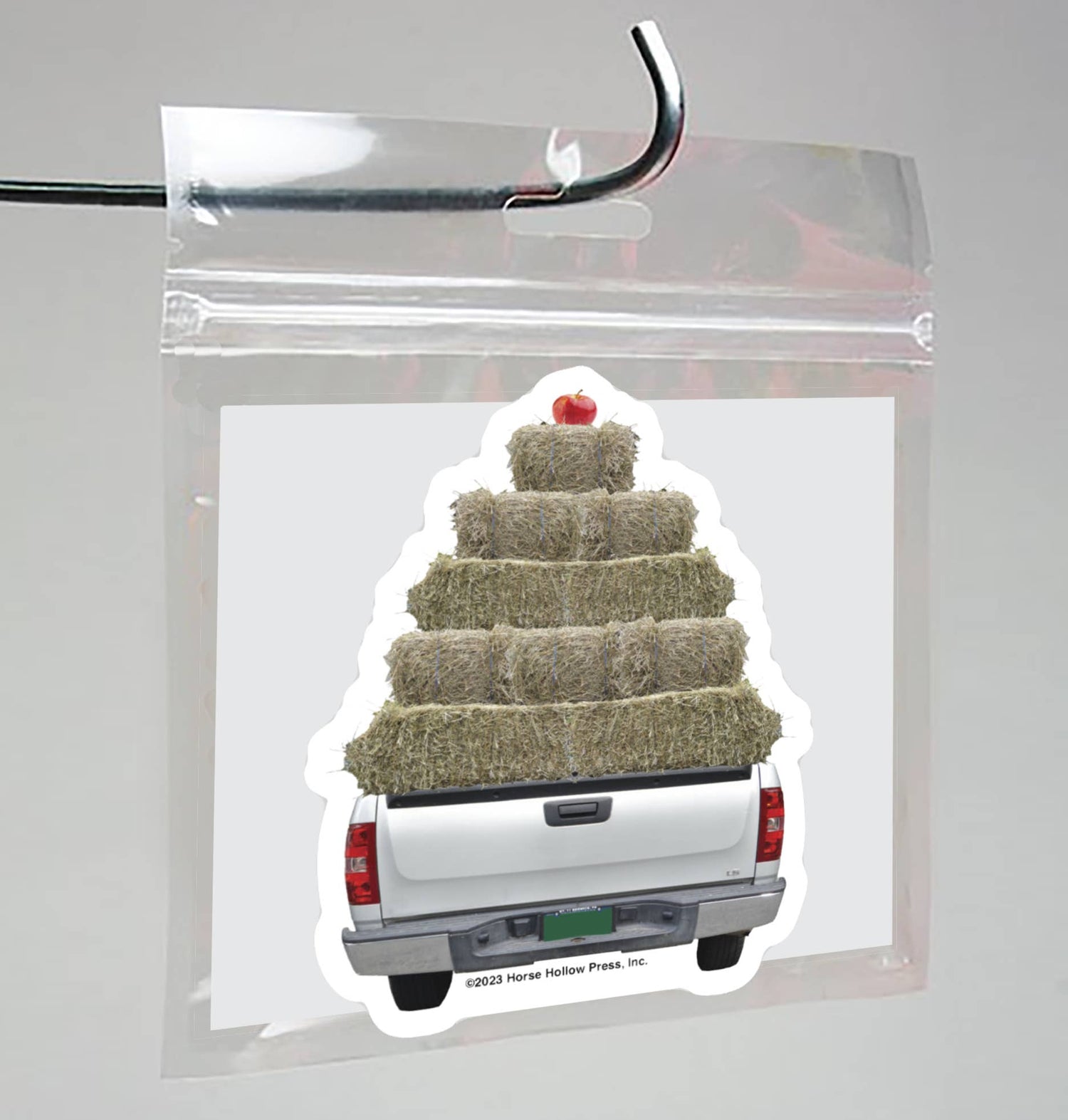 Farmer 3" Waterproof Sticker | Stacked Hay | Cello Sleeved