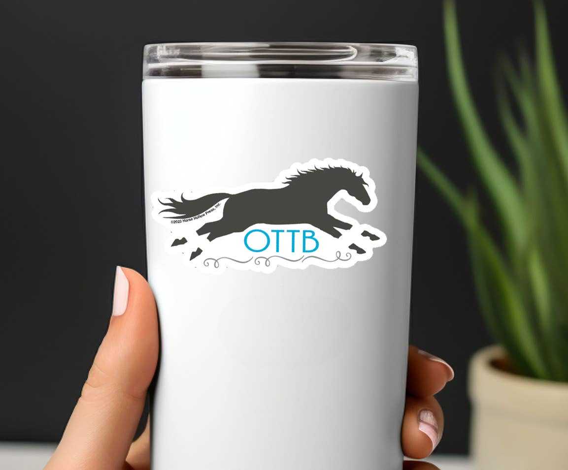 Horse 3" Sticker Waterproof | Thoroughbred | Cello Sleeved