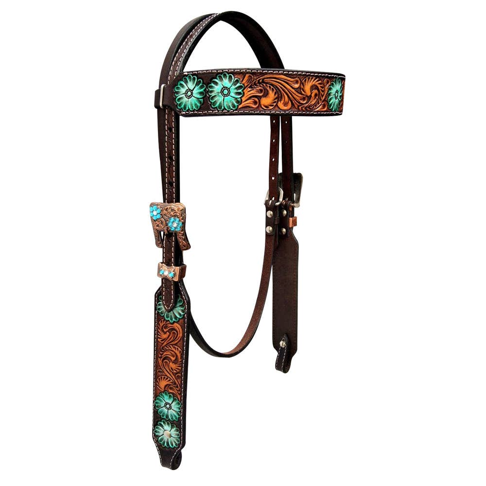Bar H Equine Genuine W. American Leather H. Premium Headstall & Breast