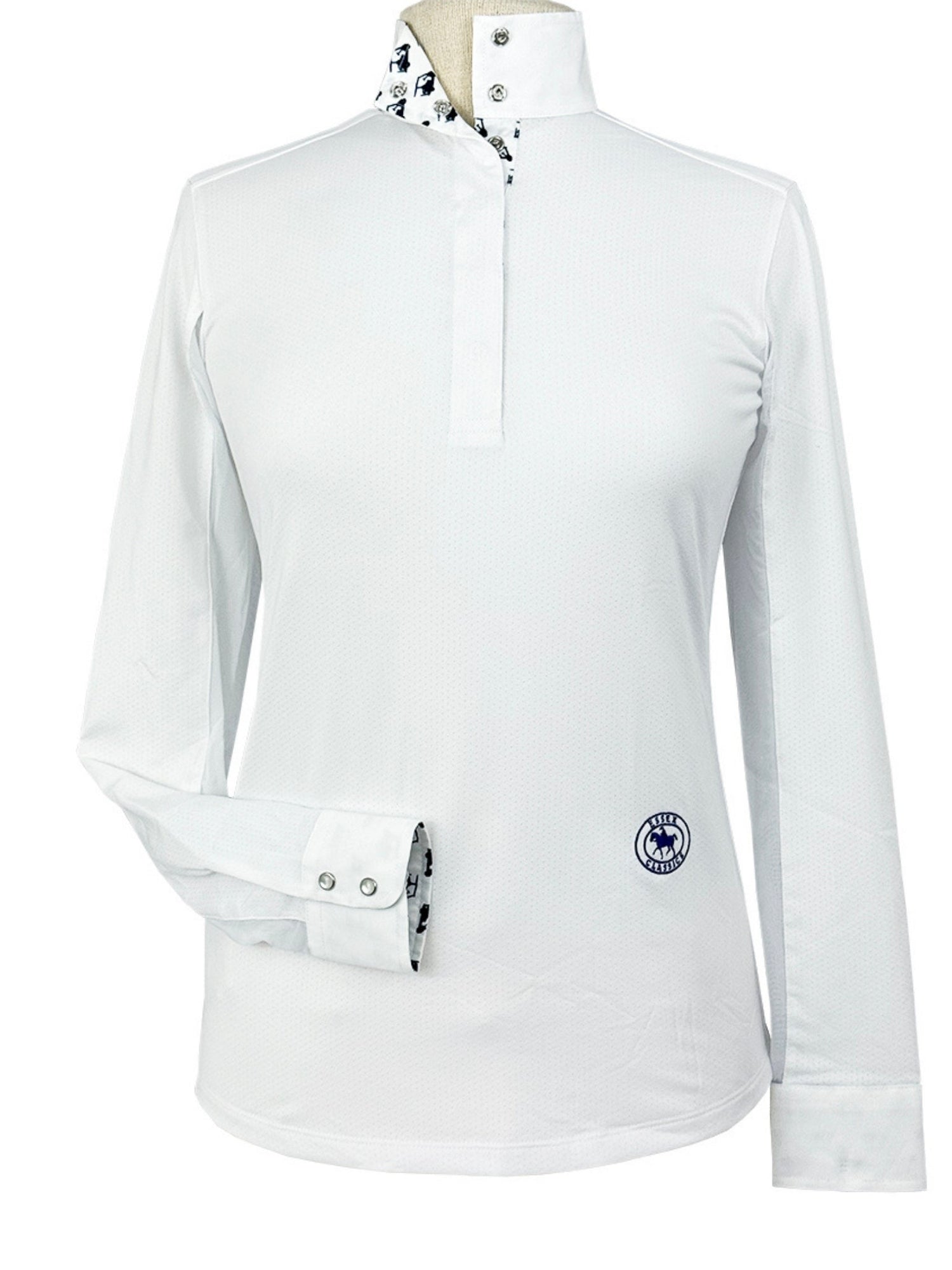 Golf Carts Ladies Talent Yarn Straight Collar Long Sleeve Show Shirt