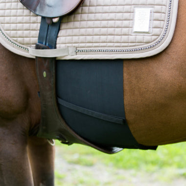Horze Elastic Belly Guard - Black