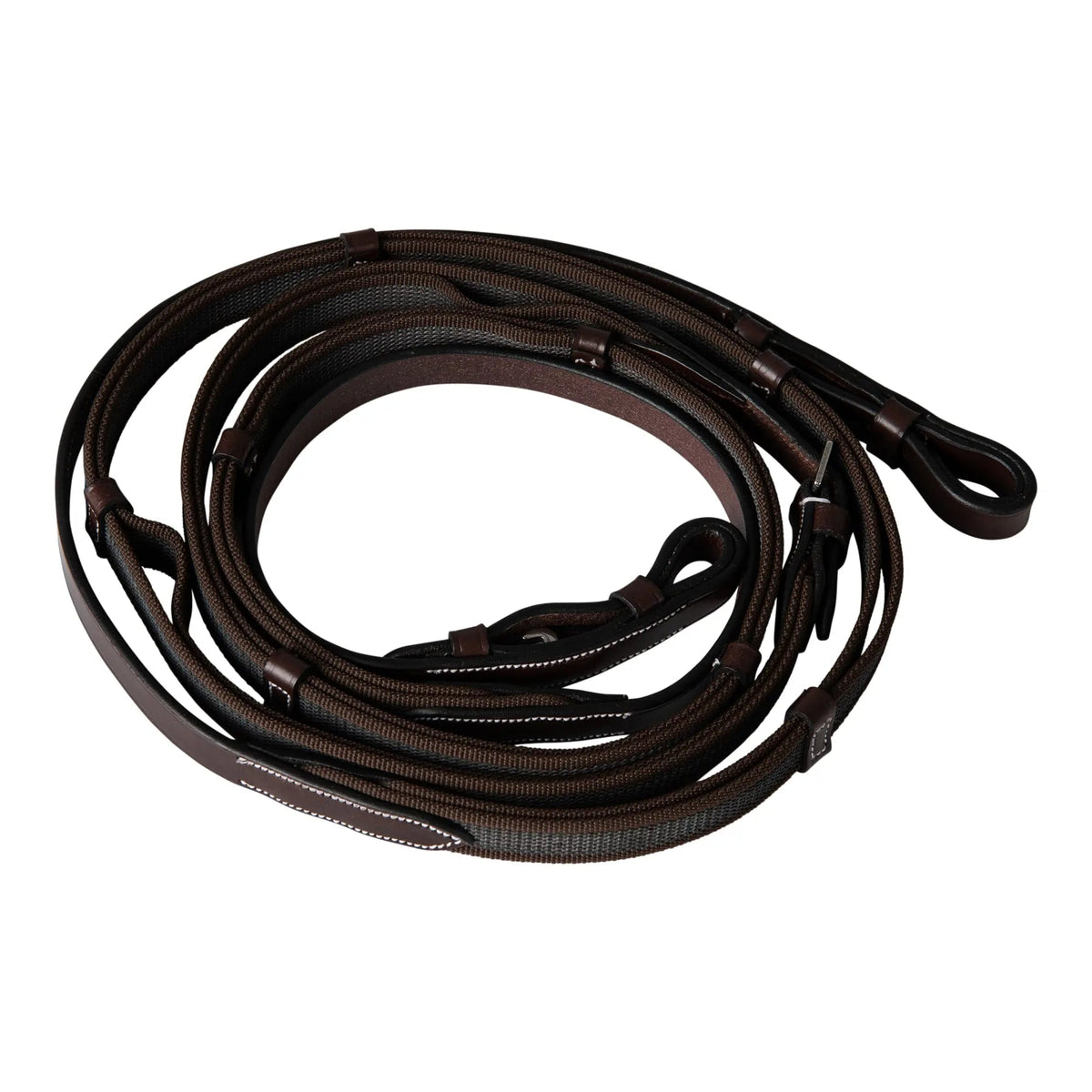 Huntley Equestrian Double Layer Web Grip Reins – Jeffrey's Horse and ...