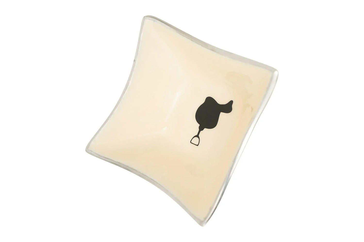 Huntley Equestrian Square Shaped Bowl with Saddle, White