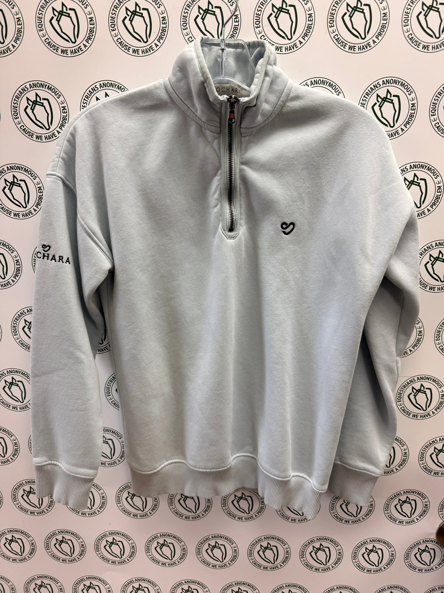 S Women's Mochara quarter zip in sky blue
