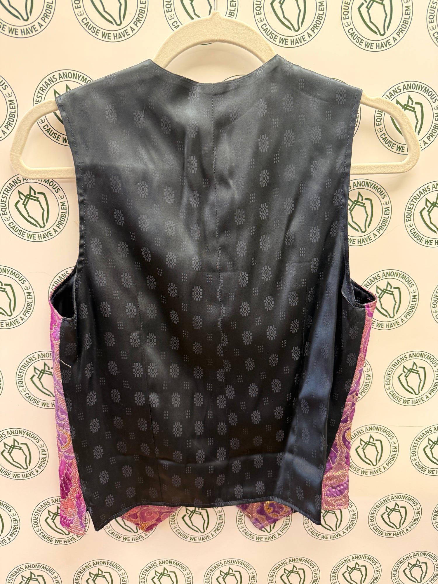 Med Women's show Vest Purple paisley