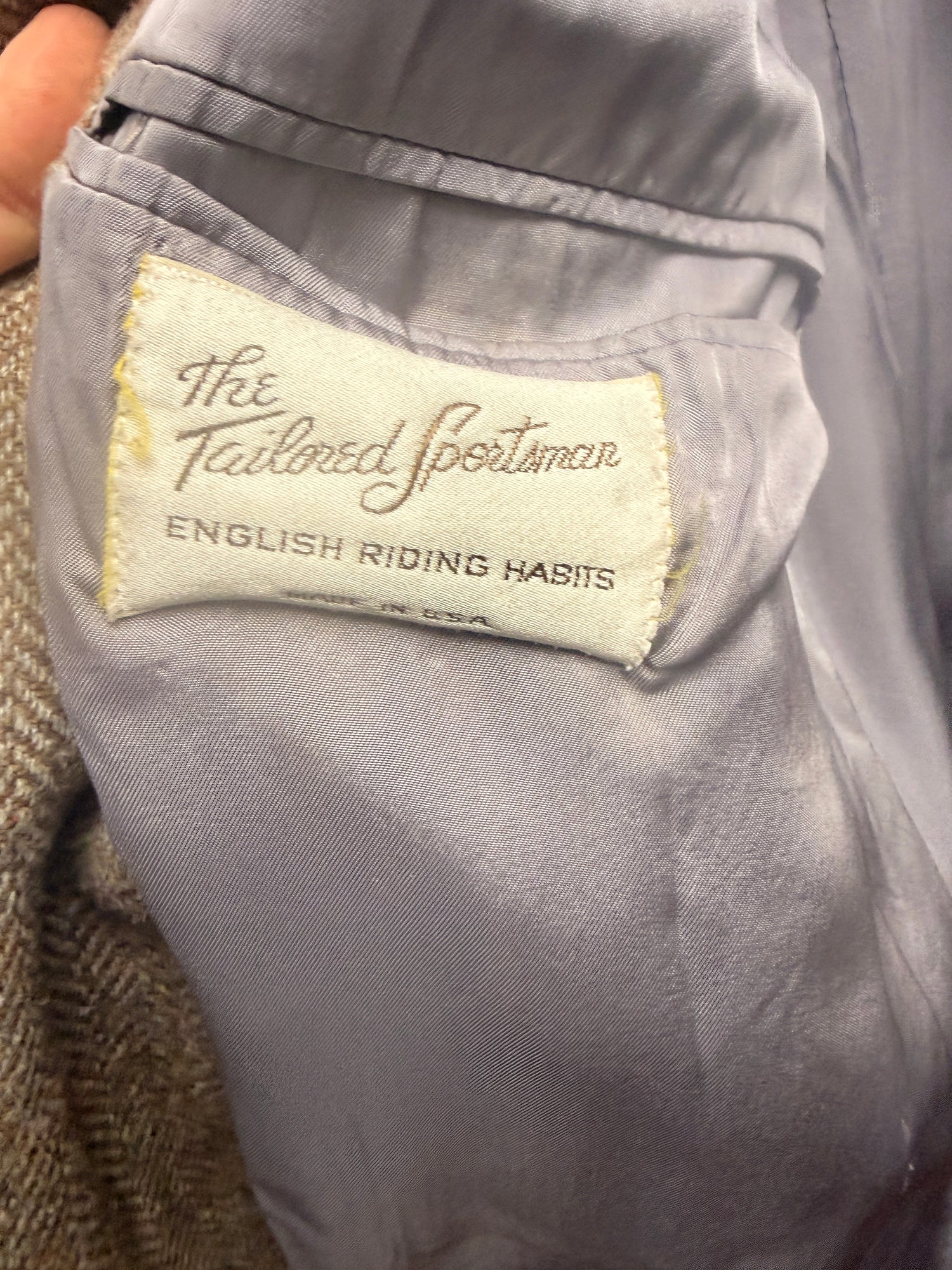 36-38 Men's Tailored Sportsman's Tweed