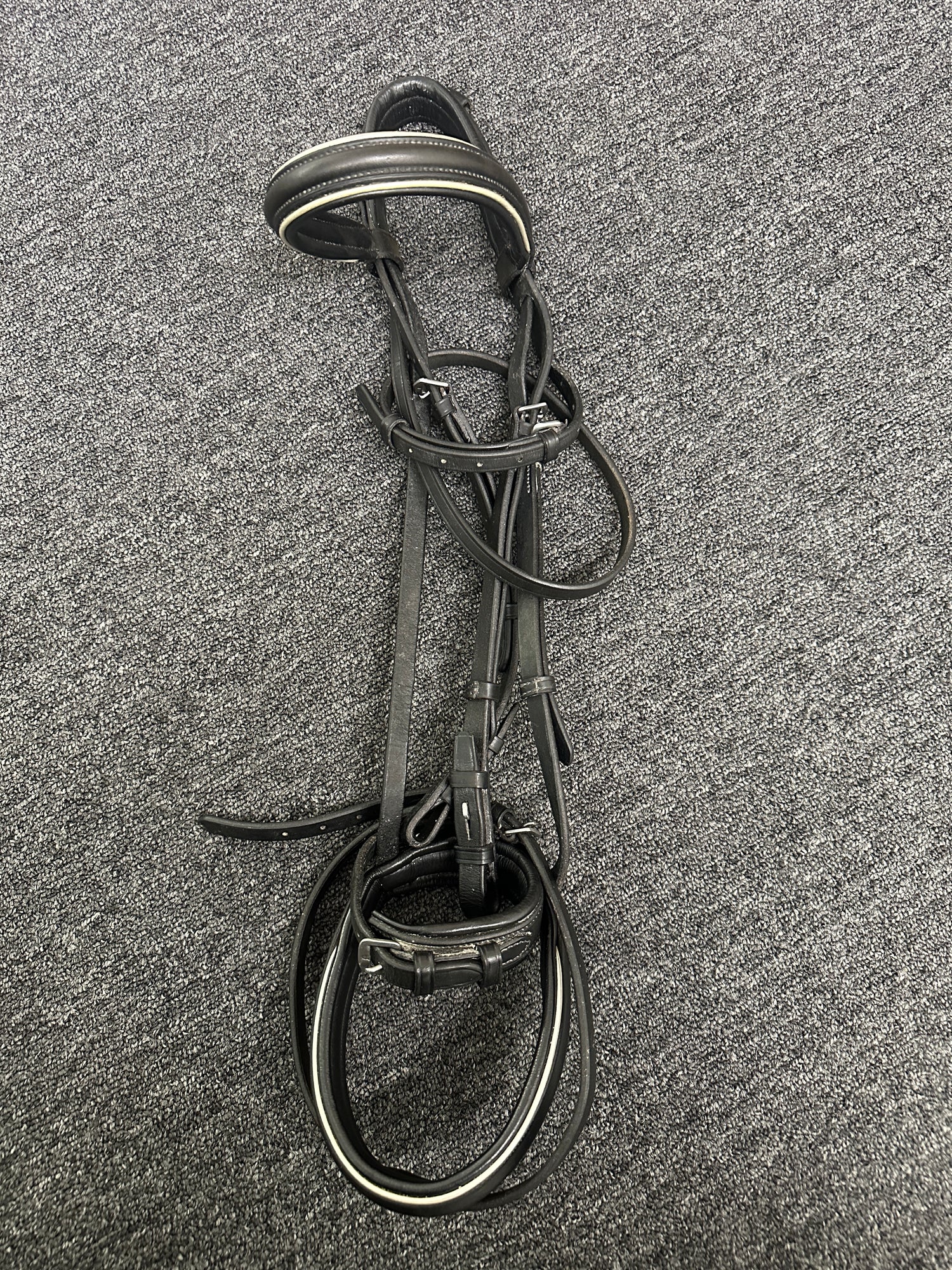 Bridle - Dressage Bridle with Flash and silver accents