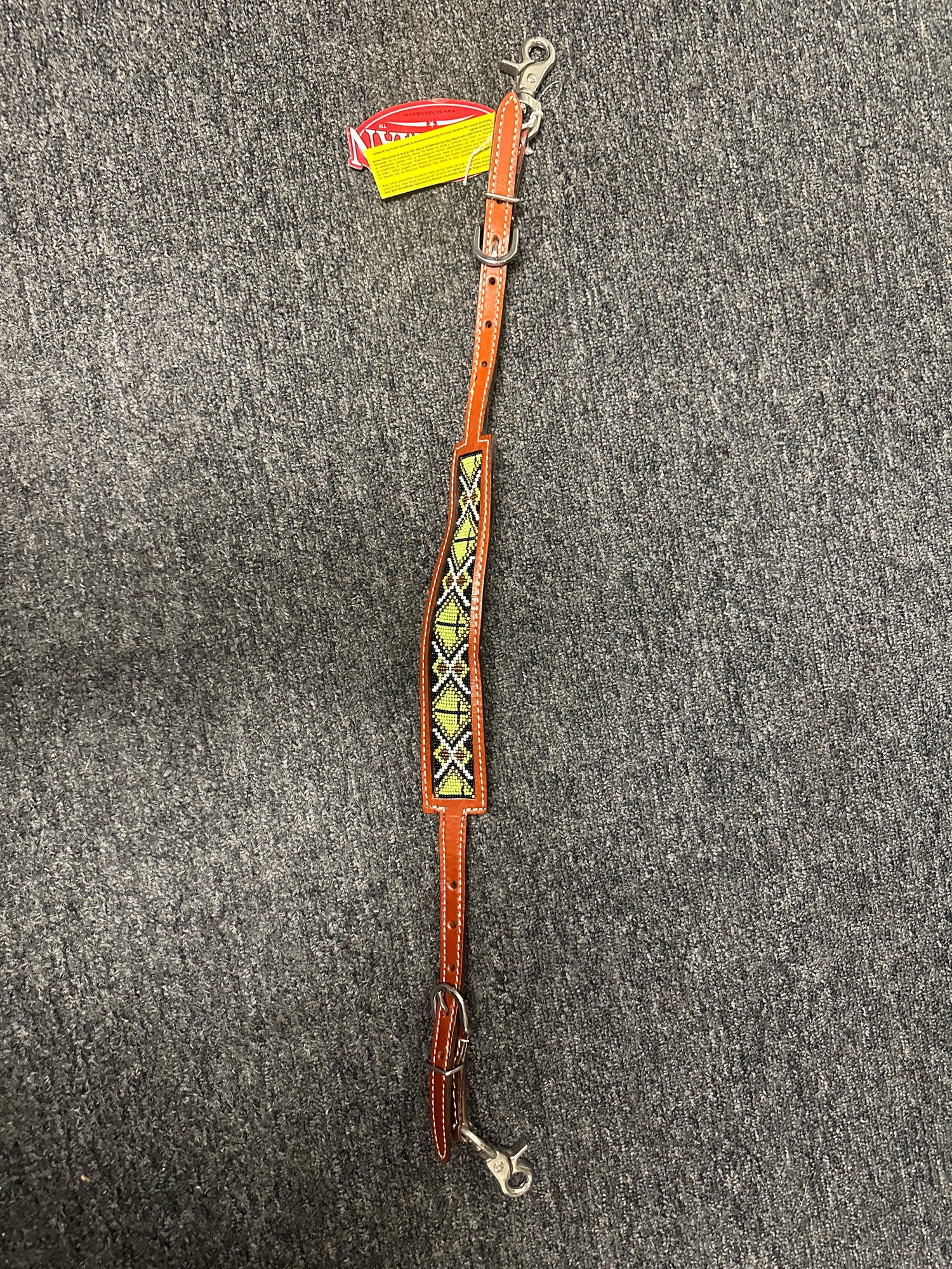Showman western withers strap beaded
