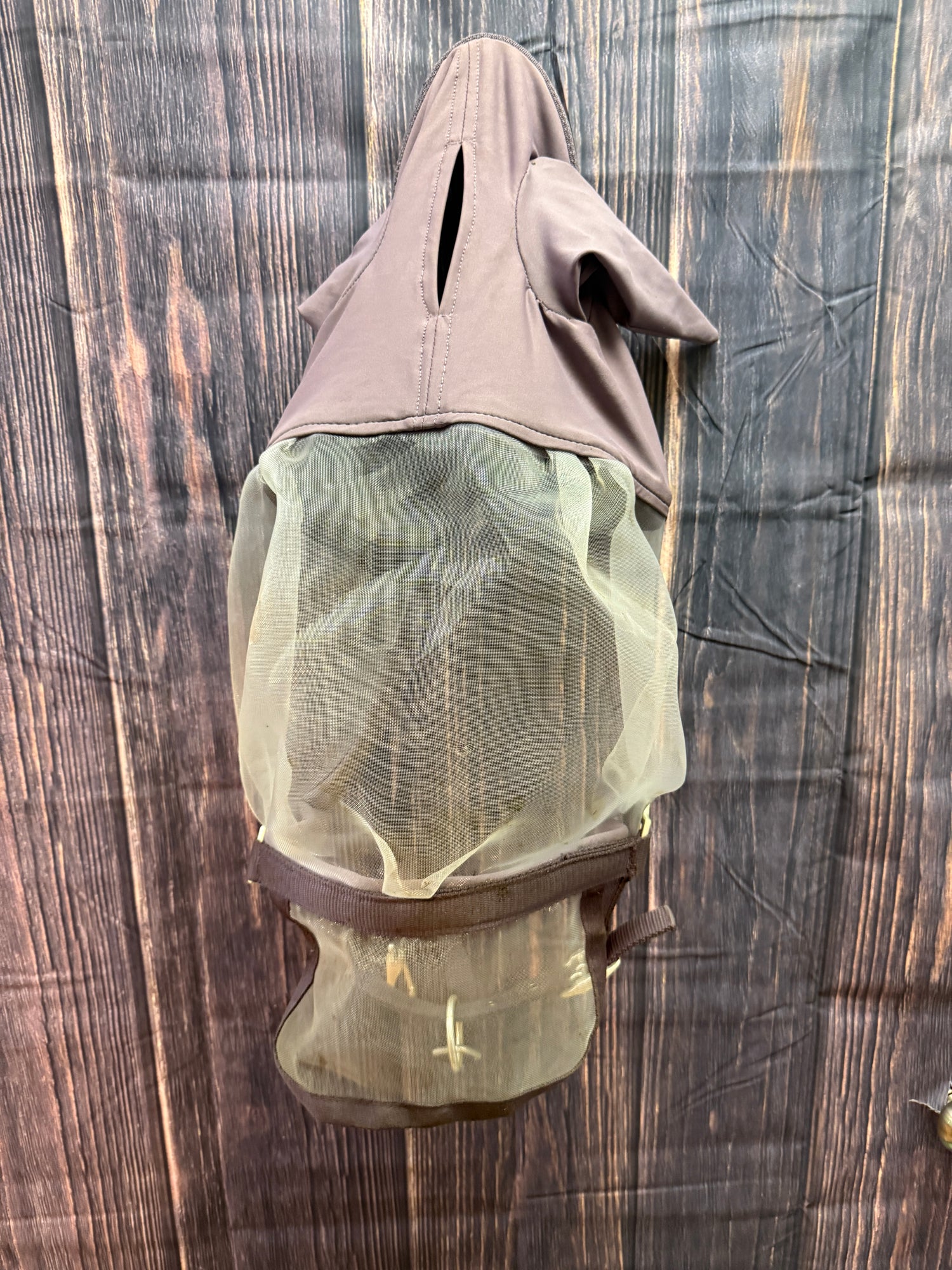 Halter and Fly Mask Large Horse Purple