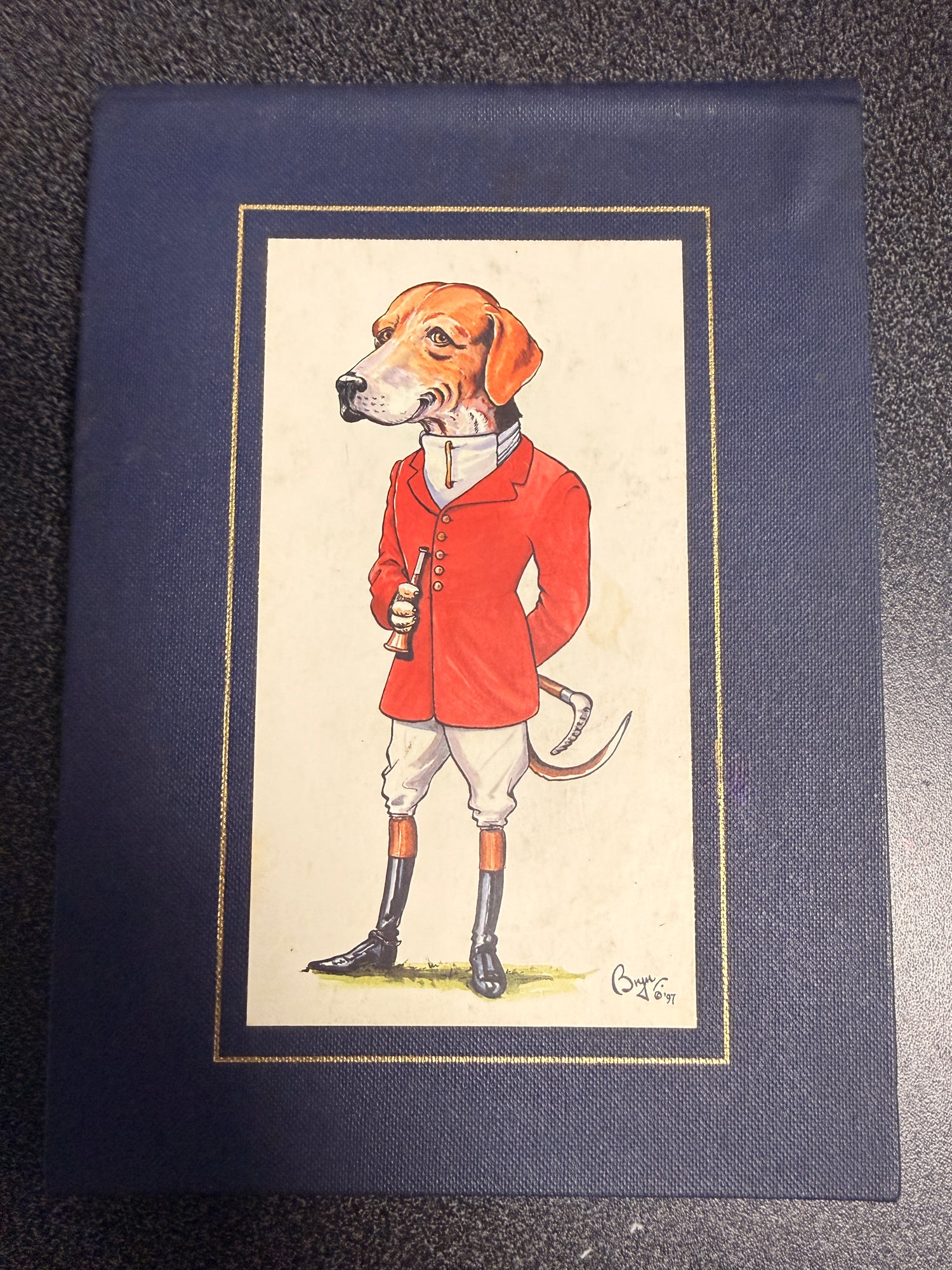 Note book cover by Bryn Parry navy