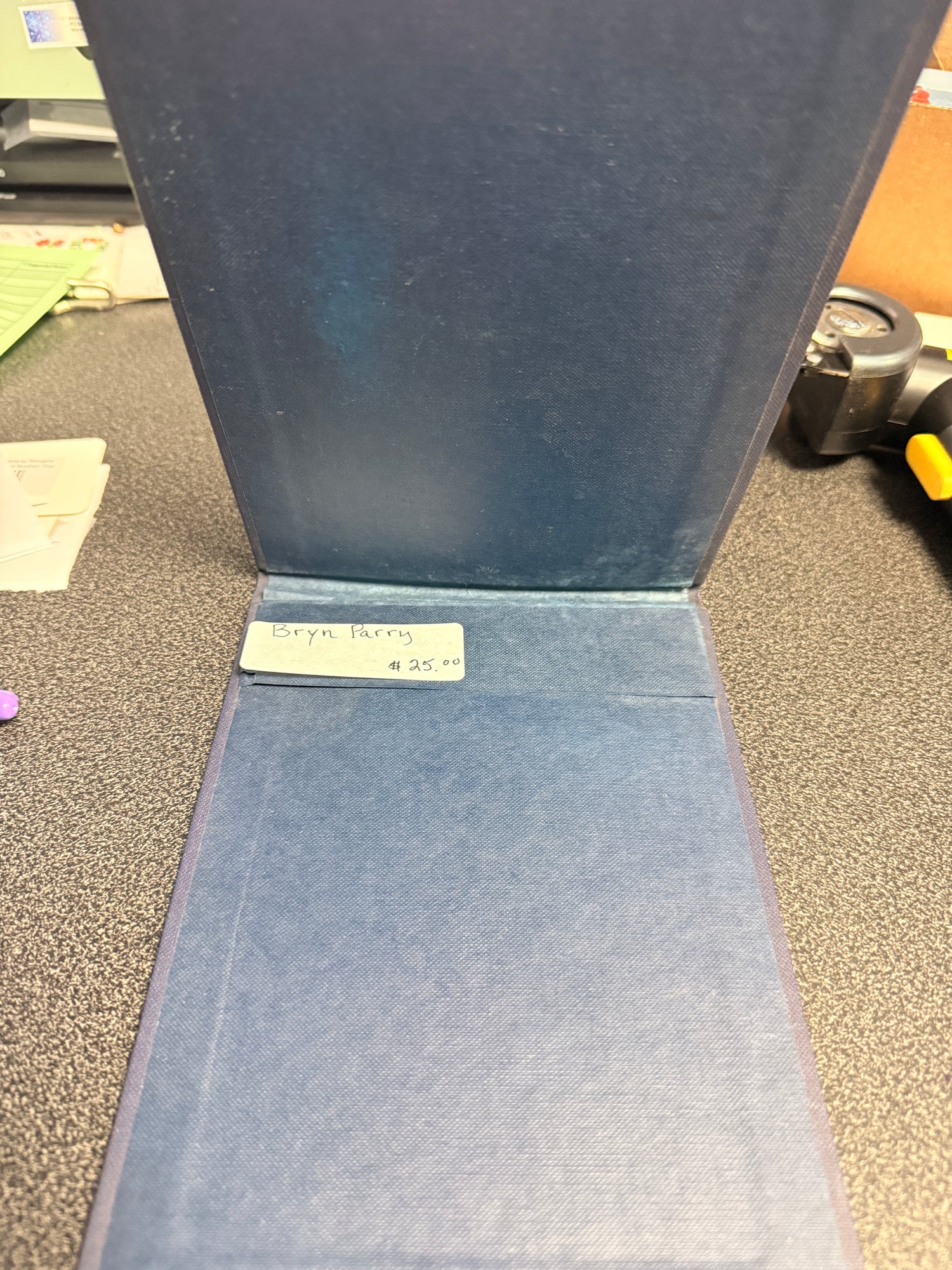 Note book cover by Bryn Parry navy