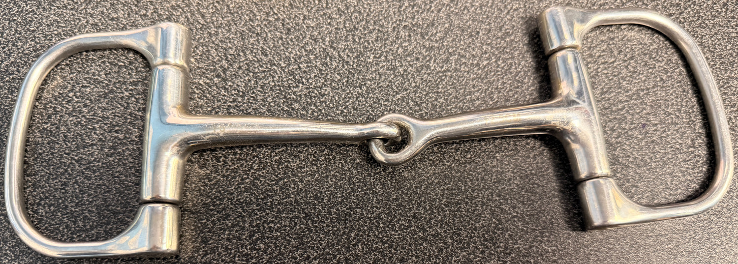 5" Snaffle D Ring New