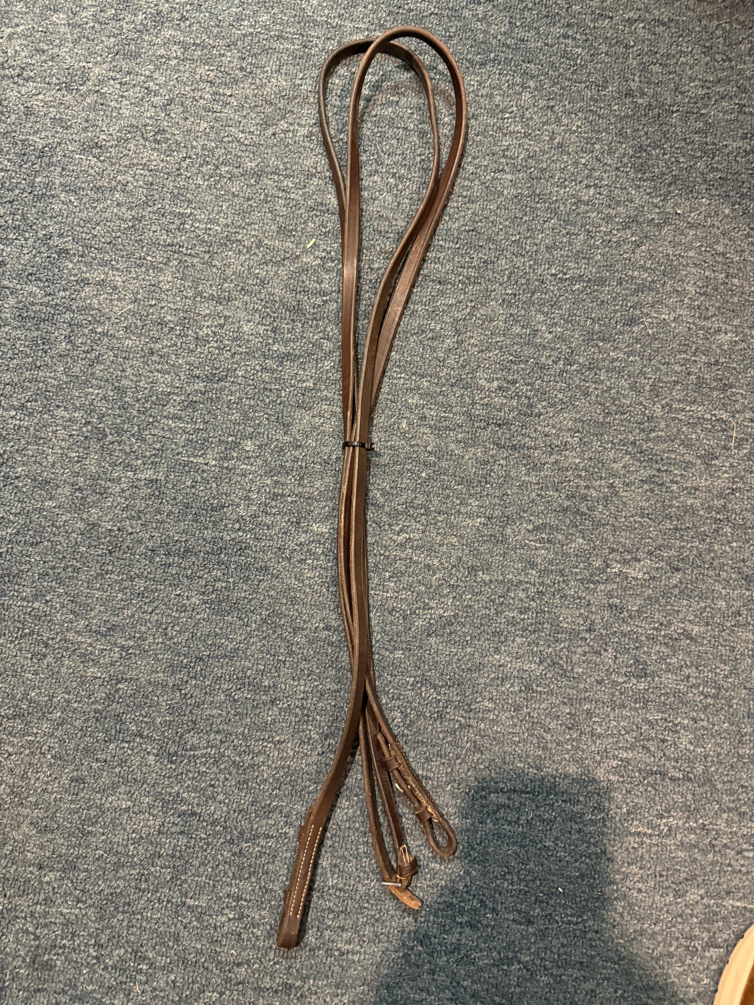 Leather Thin Curb Reins