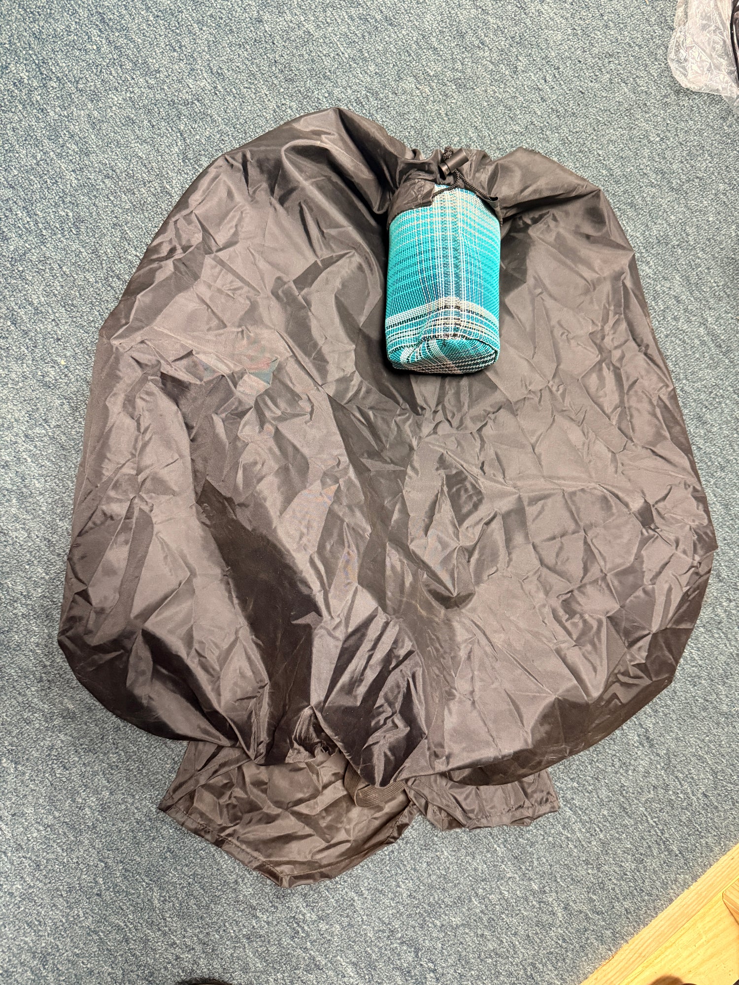Western saddle cover black and teal