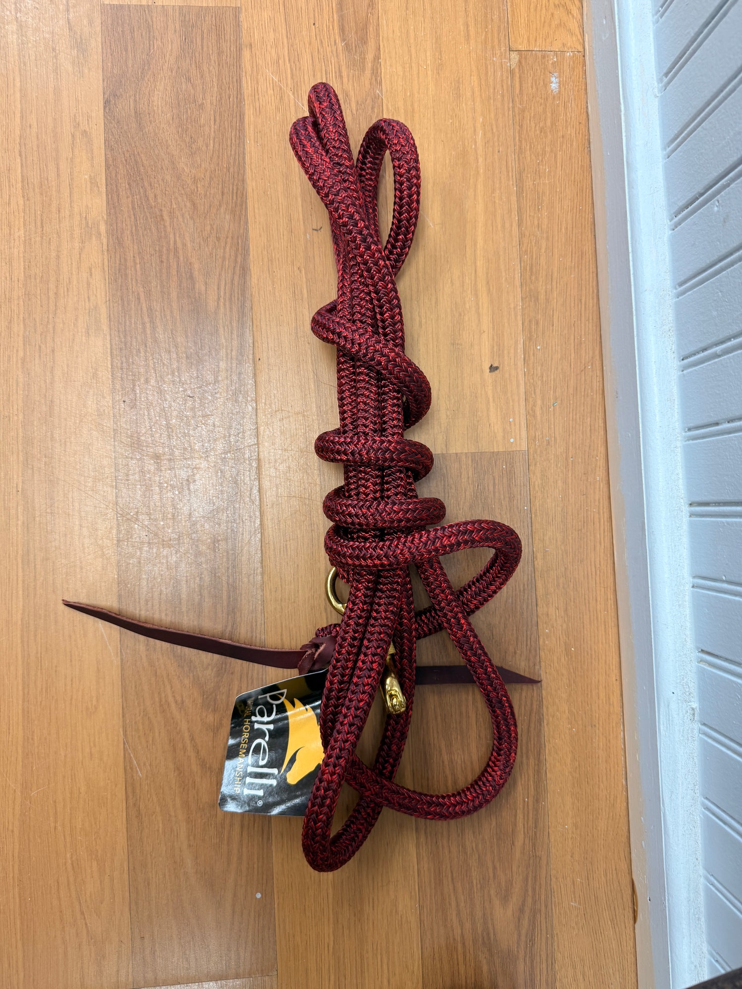Parelli 12 ft Training rope burgundy red blend