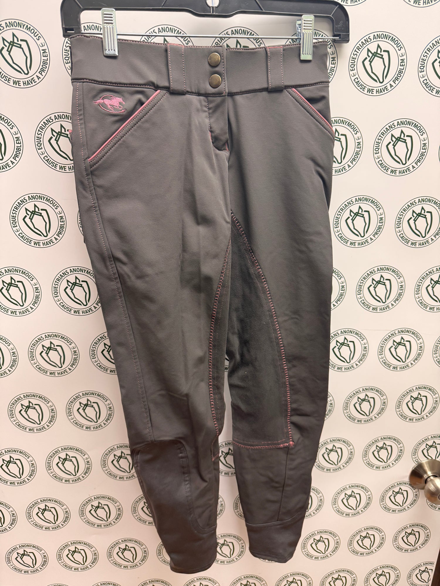 22R Women's Piper grey and Pink full seat breech