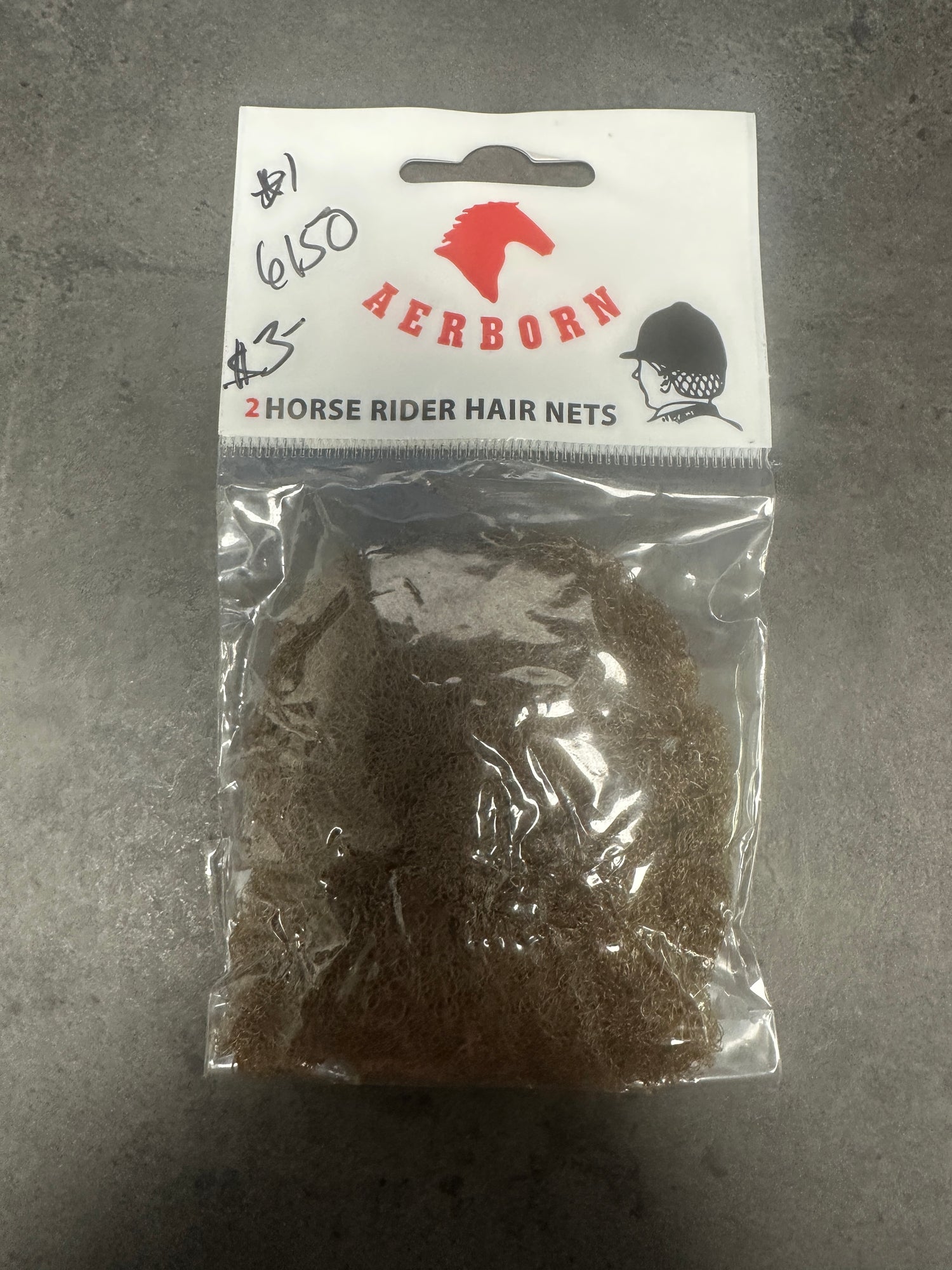 Mid Brown Heavy weight Airborne Rider Hair Net