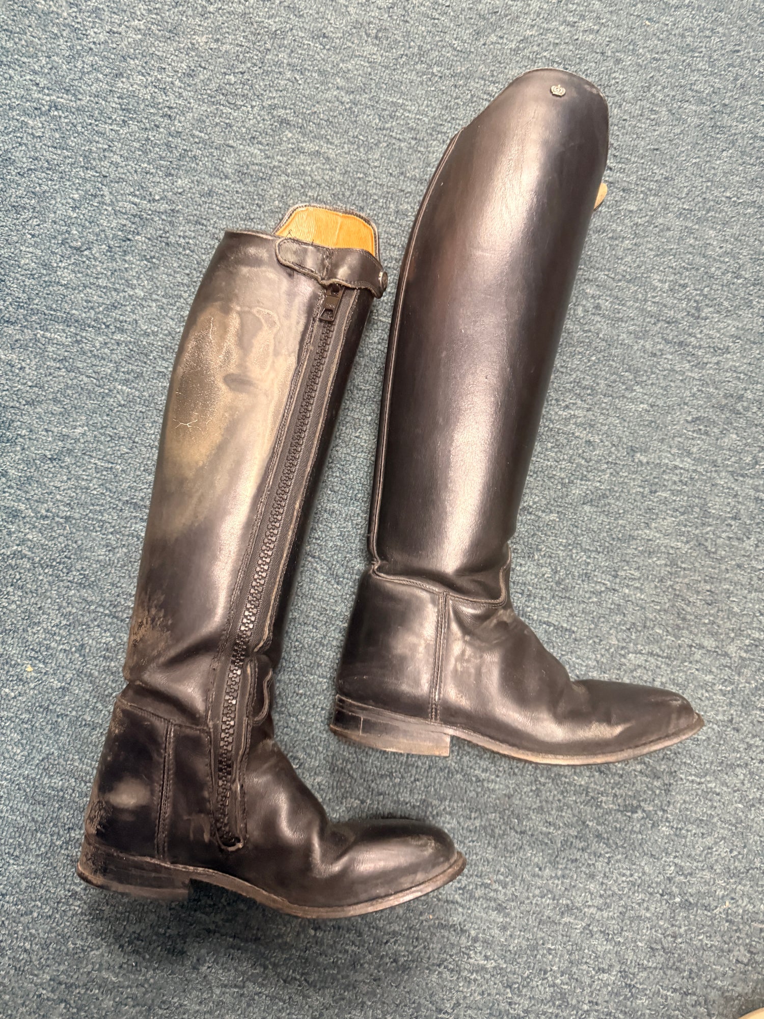 6.5B Womens Königs Dress boots Black with front inside zipper