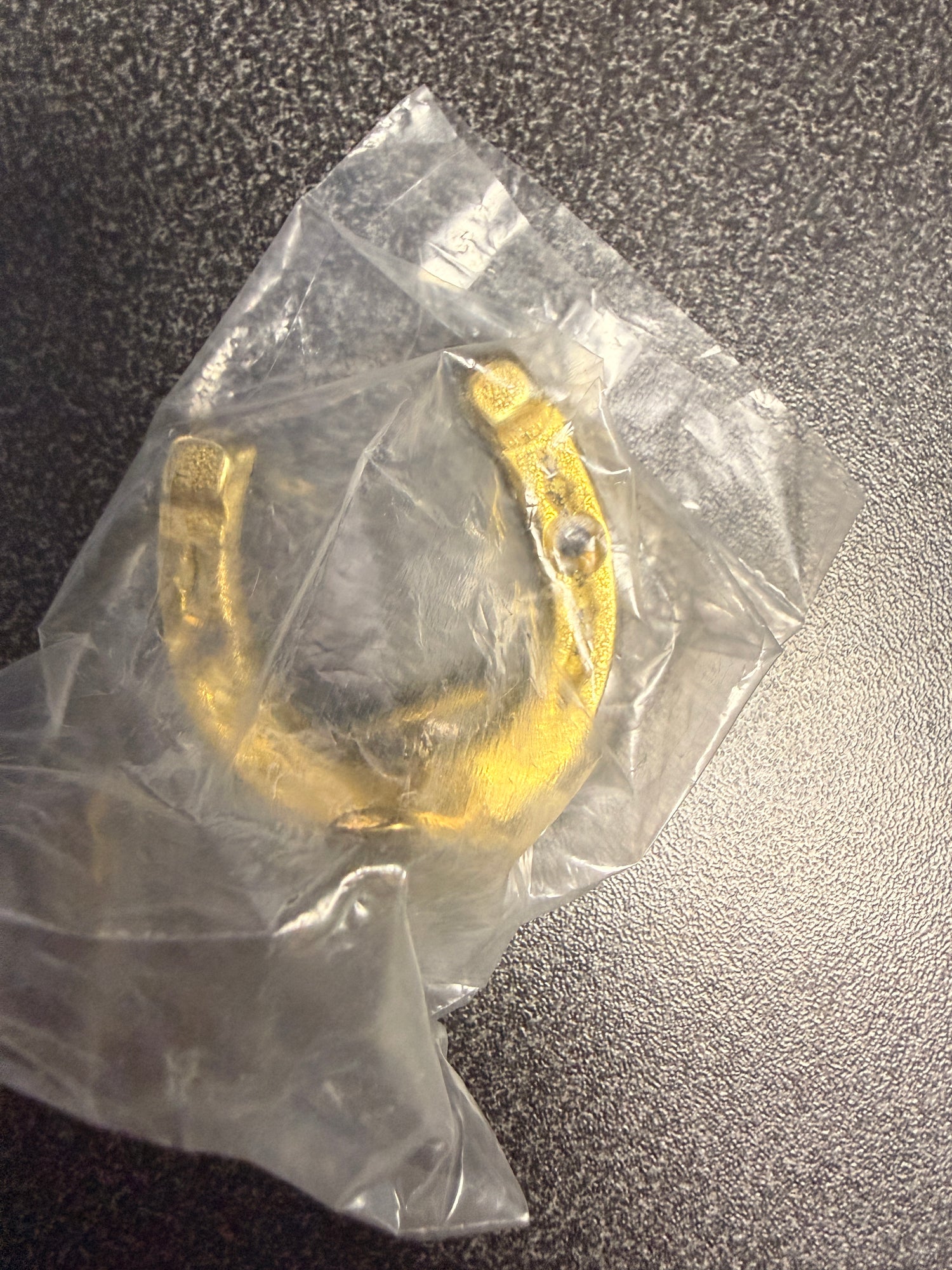 Small Horseshoe Tack hook Brass or gold plated