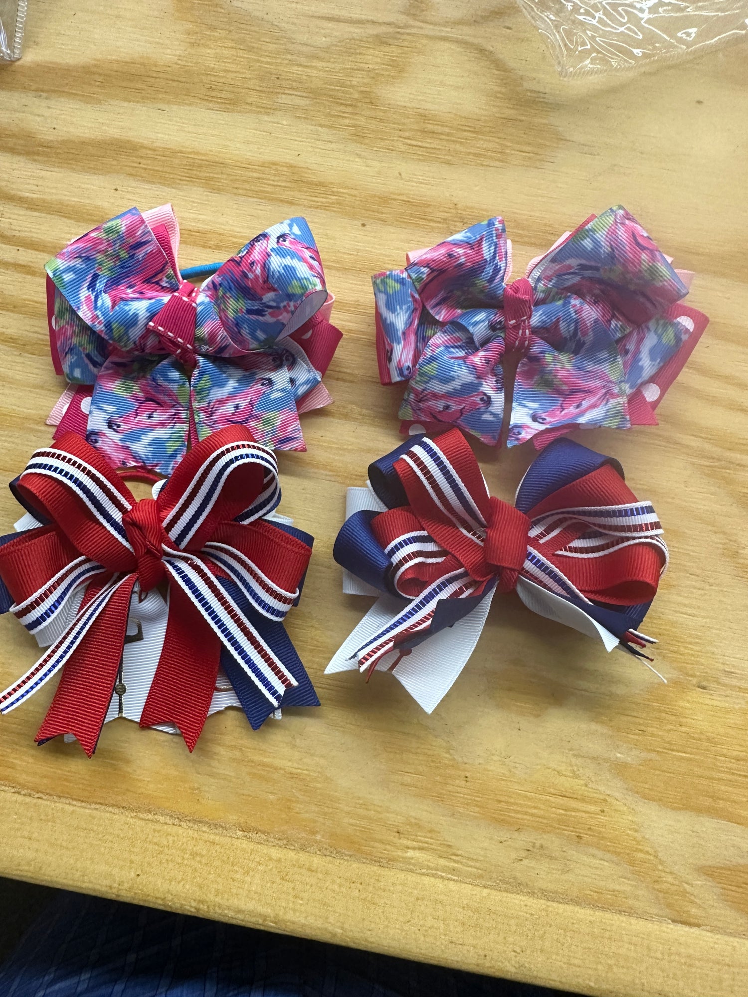 Children's show bows - Set of 2 pairs