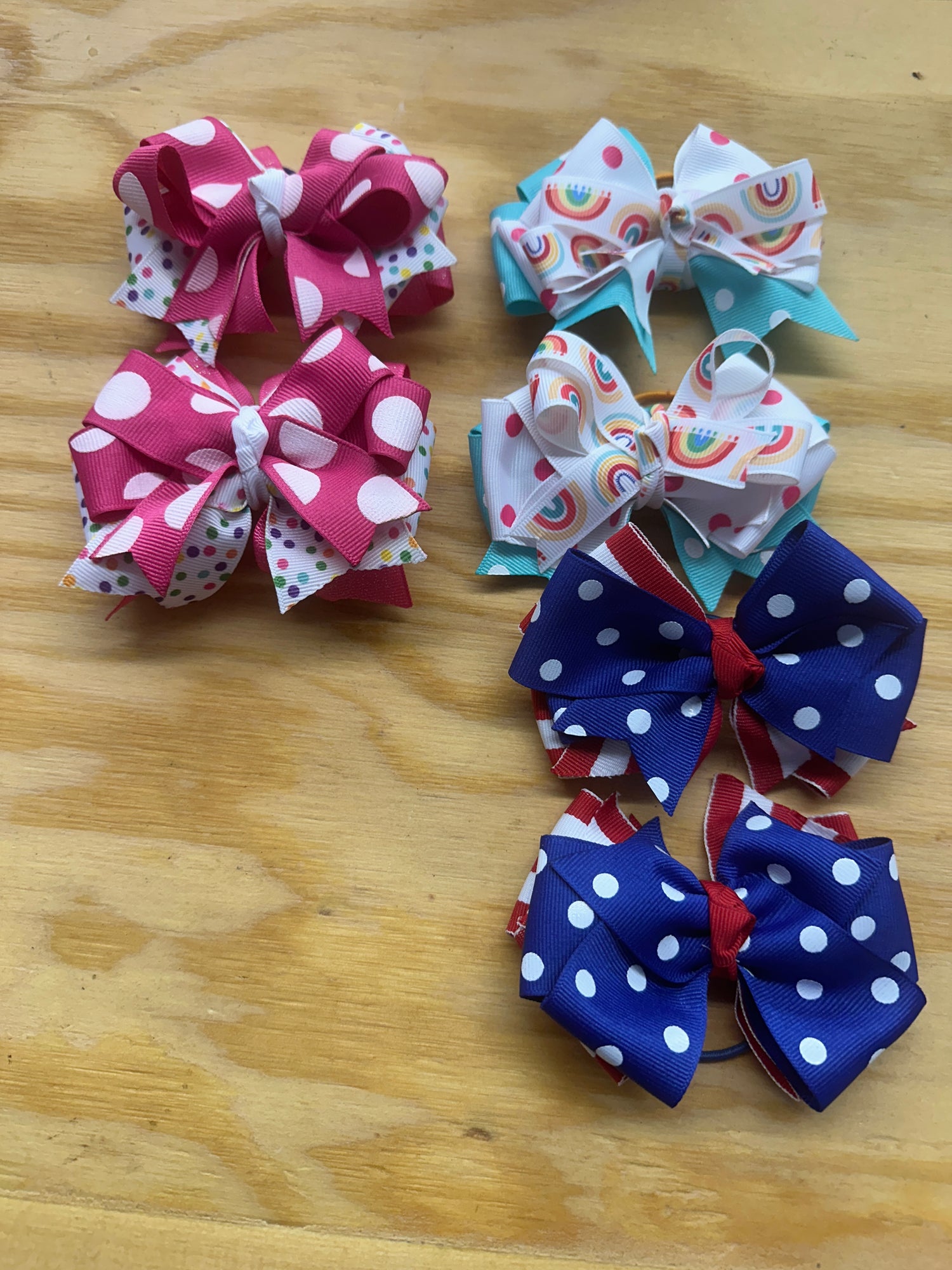 Children's show bows - Set of 3 pairs