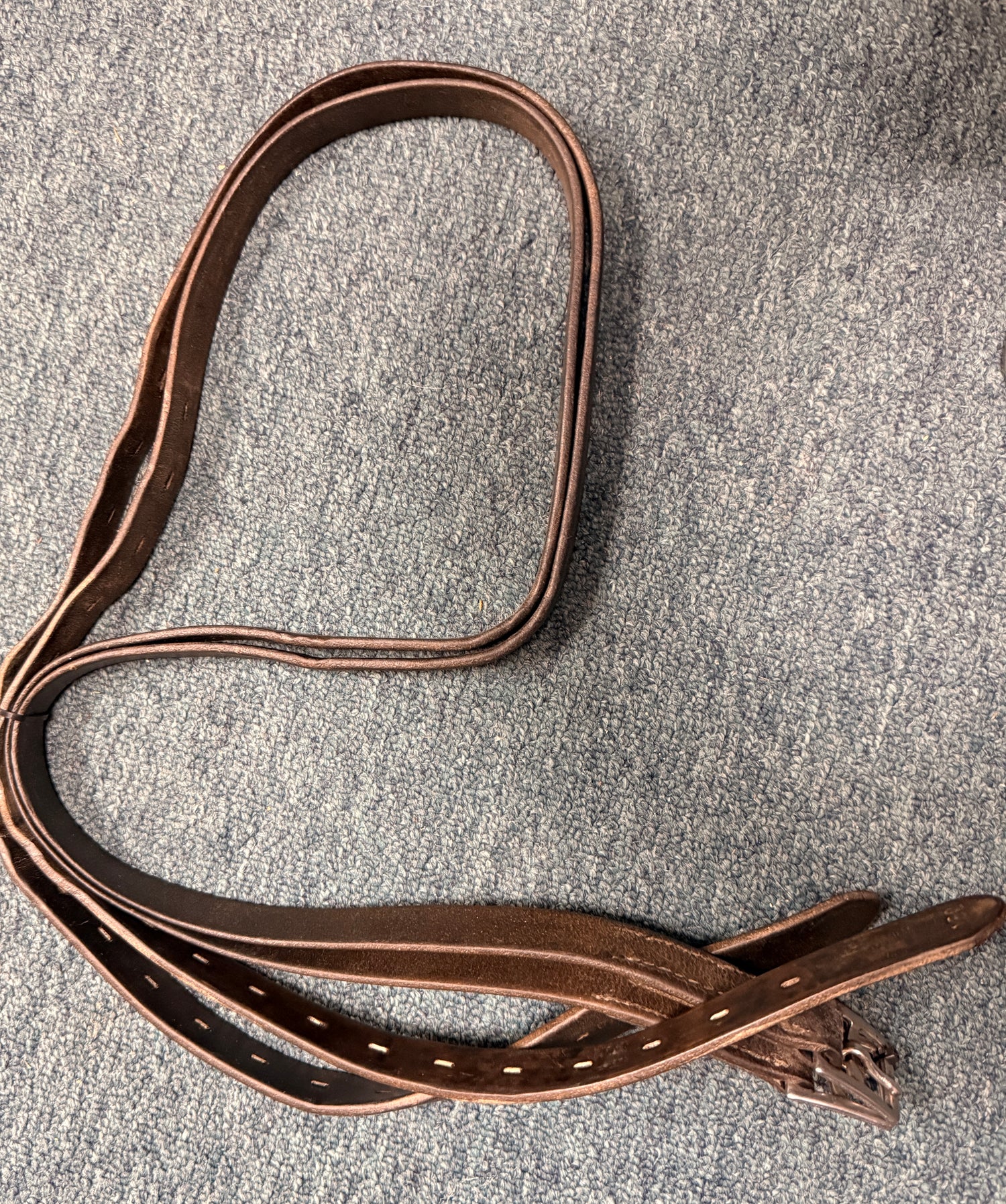 65" Stirrup Leathers Really Dark Brown / Black