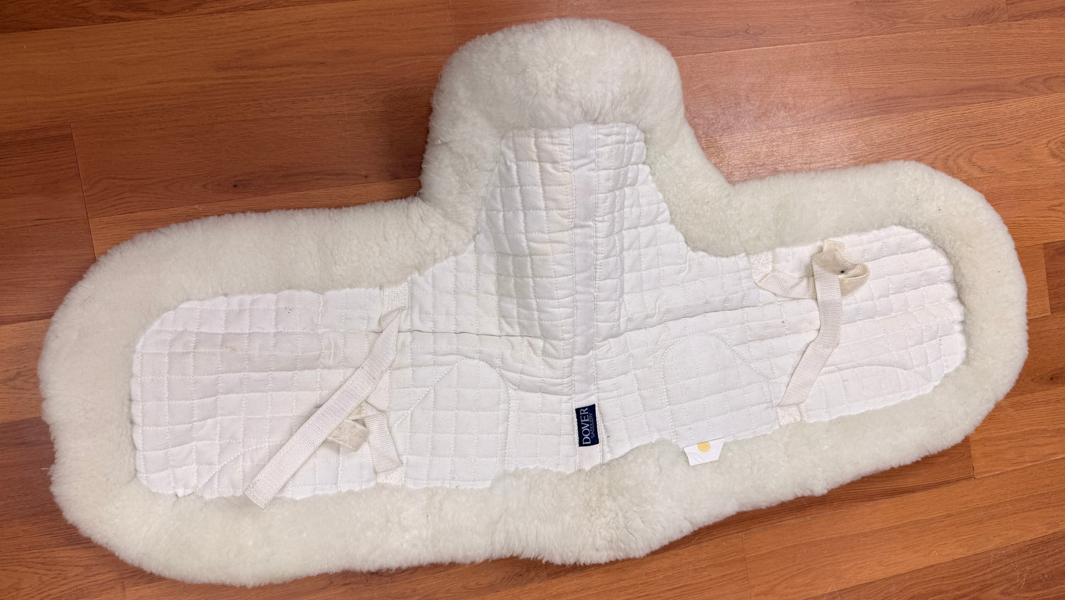 16" Shaped White Dressage thick Dover Saddle Pad