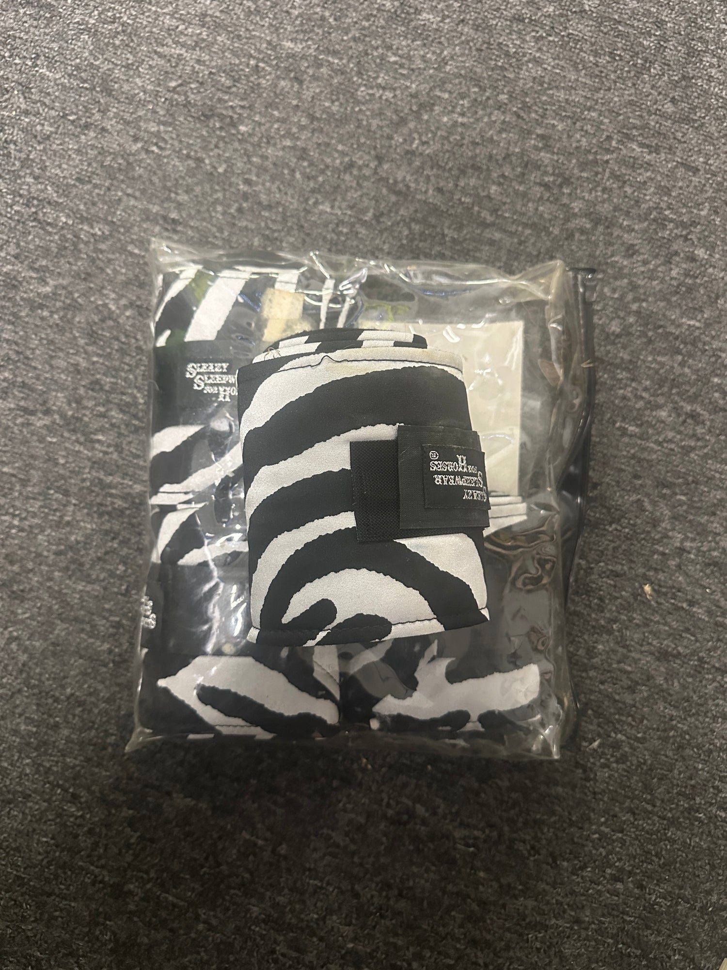 Zebra print polo wraps