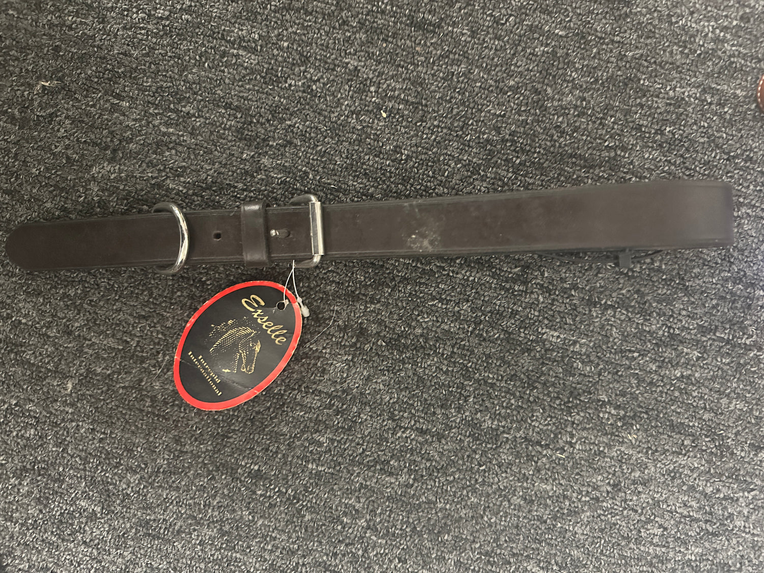 Leather girth loop