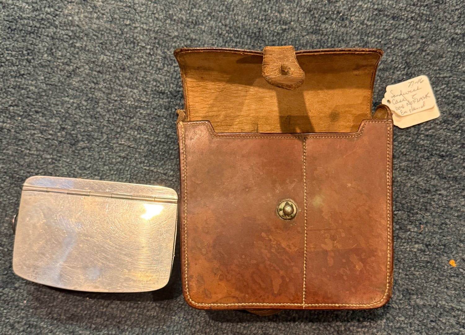 Hunting Sandwich Case Box with NO Flask, made in England
